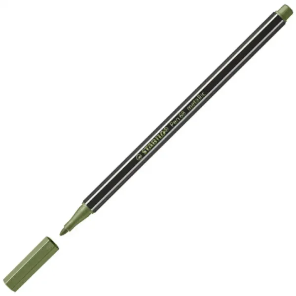 Stabilo: Pen 68 1,4mm pisak fibrowy metaliczny w kolorze jasnej zieleni zdjęcie 1