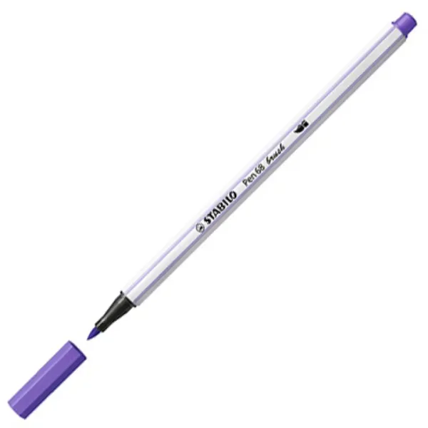 Stabilo: Pen 68 brush pisak pędzelkowy w kolorze fioletowym zdjęcie 1
