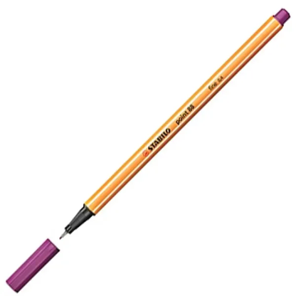 Stabilo: Pisak cienkopiszący Point 88 w kolorze purpurowym, 0,4 mm zdjęcie 2