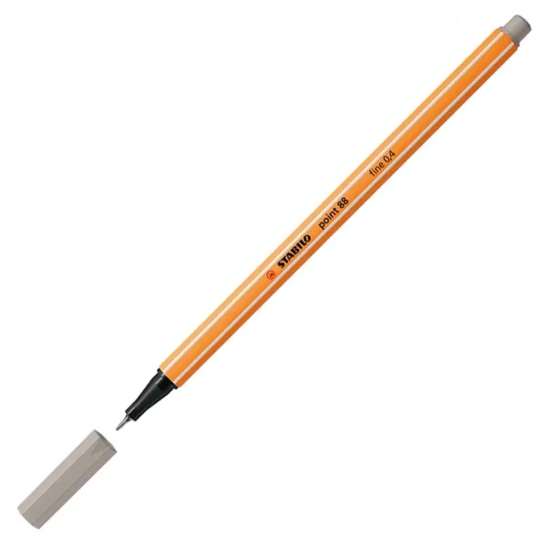 Stabilo: Point 88 cienkopis 0,4 mm w kolorze ciepłej szarości zdjęcie 1