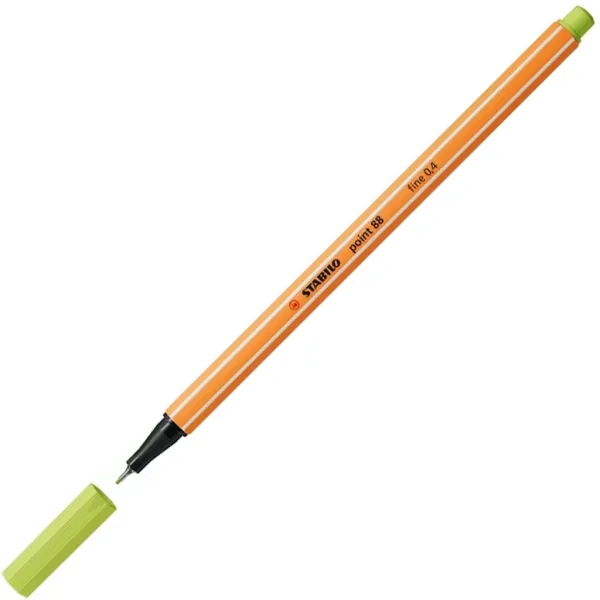 Stabilo: Point 88 cienkopis 0,4 mm w kolorze limonkowym zdjęcie 1