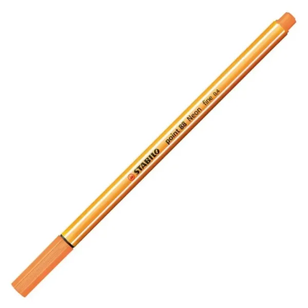 Stabilo: Point 88 cienkopis 0,4 mm w kolorze neonowym pomarańczowym zdjęcie 1