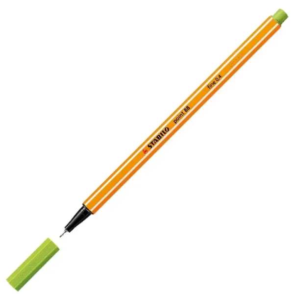 Stabilo: Point 88 cienkopis 0,4 mm w kolorze zielonym jabłkowym zdjęcie 2