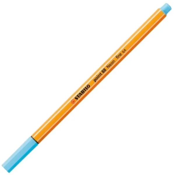 Stabilo: Point 88 cienkopis 0,4 mm w neonowym niebieskim kolorze zdjęcie 1