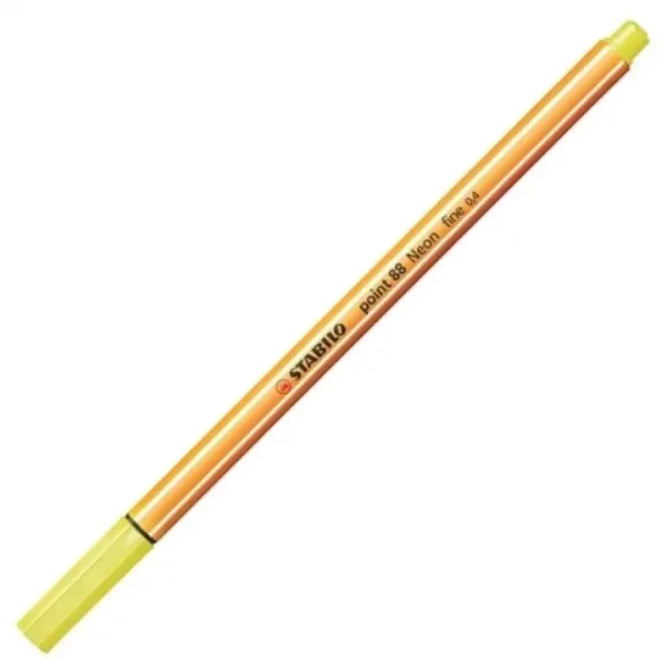 Stabilo: Point 88 cienkopis 0,4 mm w neonowym żółtym kolorze zdjęcie 1