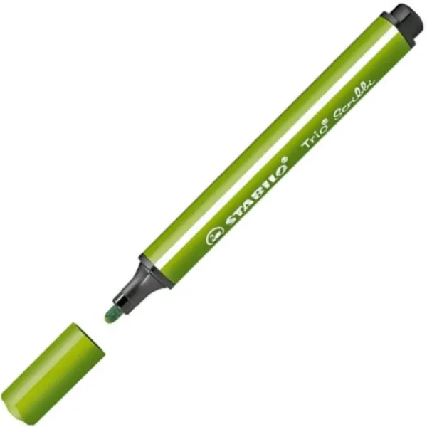 Stabilo: Trio Scribble trójkątna cienkopis w jasnozielonym kolorze zdjęcie 2