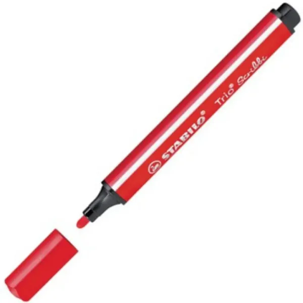 Stabilo: Trio Scribble trójkątny flamaster w kolorze czerwonym zdjęcie 2