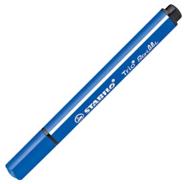 Stabilo: Trio Scribble trójkątny flamaster w kolorze niebieskim zdjęcie 1