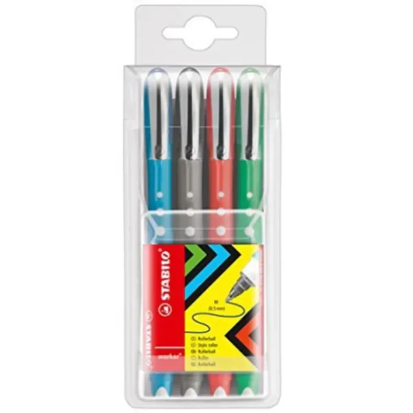 Stabilo: Zestaw długopisów żelowych Worker Colorful 4 sztuki 0,5 mm zdjęcie 1