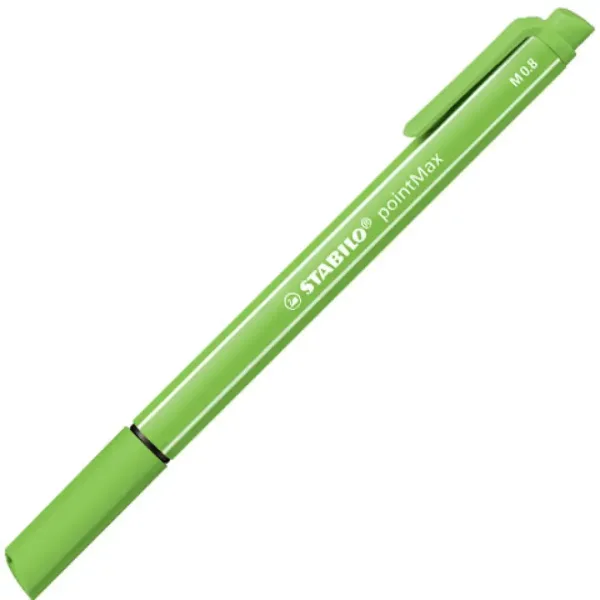 Stabilo: pointMax cienkopis w kolorze jasnozielonym M 0,8mm zdjęcie 1