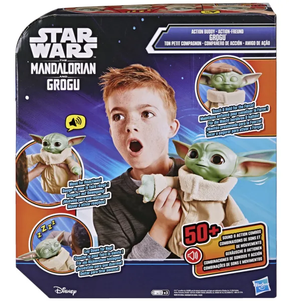 Star Wars: Action Buddy Grogu interaktywna pluszowa figurka – Hasbro zdjęcie 3