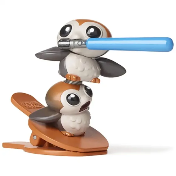 Star Wars Battle Bobblers Porgs vs Chewie figurka z klipsem - Hasbro zdjęcie 4