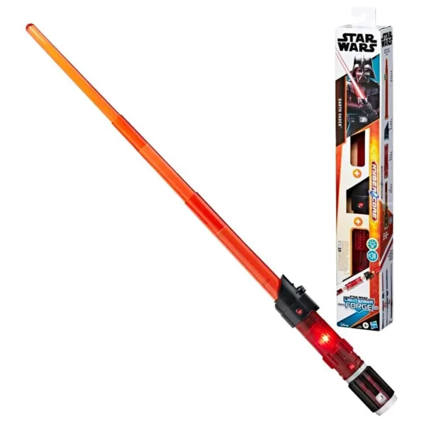 Star Wars Lightsaber Forge: Elektroniczny otwierany miecz świetlny Dartha Vadera ze światłem i dźwiękiem – Hasbro zdjęcie 2