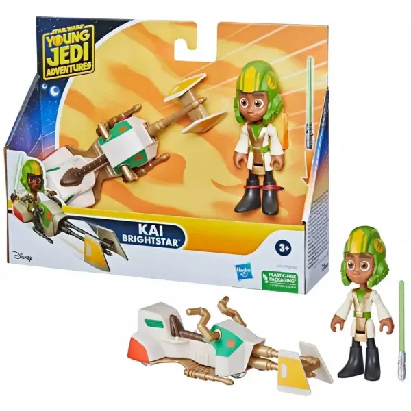 Star Wars: Przygody Młodych Jedi - Zestaw figurka Kai Brightstar z rydwanem 7,5 cm - Hasbro zdjęcie 2