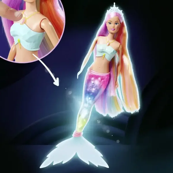 Steffi Love: Steffi magiczna tęczowa syrenka z świecącym ogonem - Simba Toys zdjęcie 2