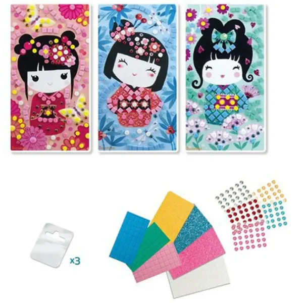 StickN Fun mozaik zestaw do tworzenia obrazków - Kokeshi zdjęcie 2