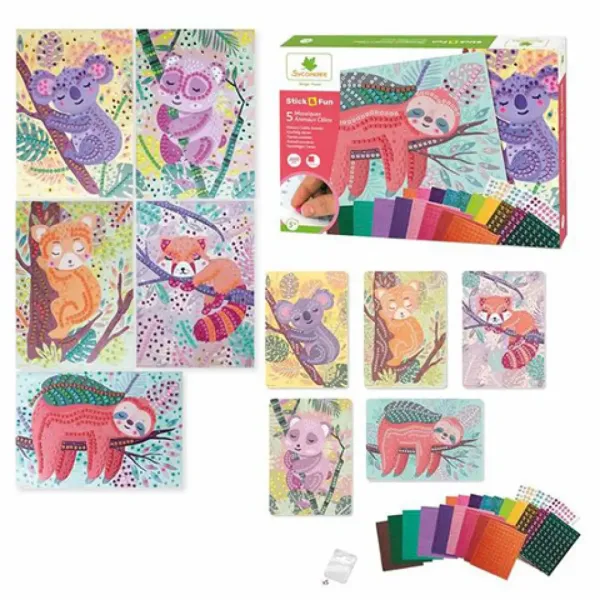 StickN Fun zestaw do tworzenia mozaiki – Przytulane zwierzątka zdjęcie 2