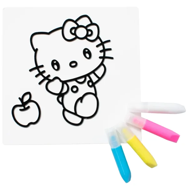 Sticker Art: Zestaw naklejek do kolorowania Hello Kitty różne rodzaje 1 sztuka - Comansi zdjęcie 3
