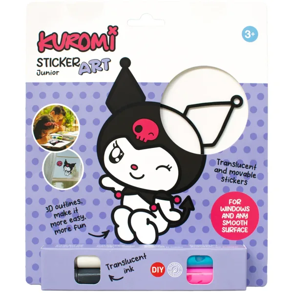 Sticker Art: Zestaw naklejek do kolorowania Hello Kitty różne rodzaje 1 sztuka - Comansi zdjęcie 4