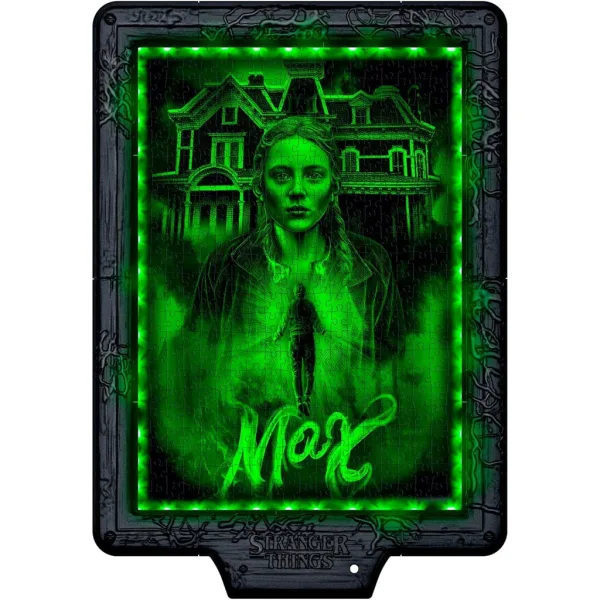 Stranger Things – Klątwa Vecny, puzzle 520 elementów z ramką i podświetleniem RGB LED – Clementoni zdjęcie 5