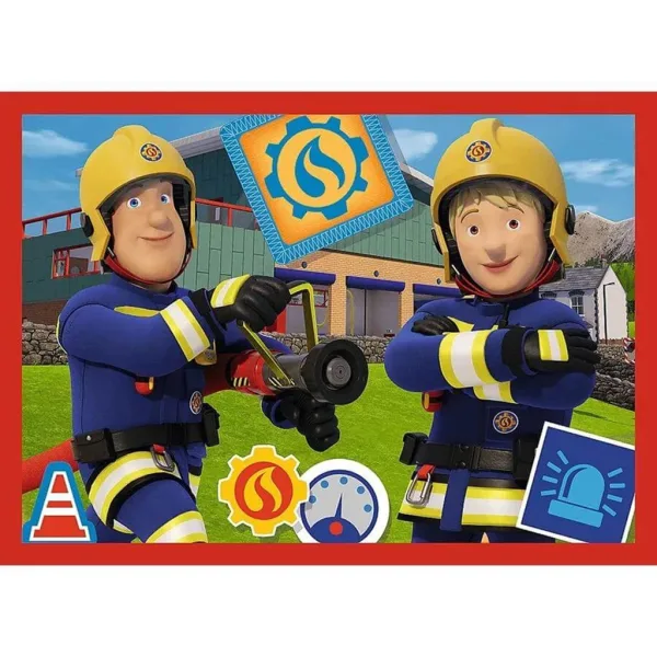 Puzzle Strażak Sam 4 w 1, 12-15-20-24 elementów – Trefl zdjęcie 2
