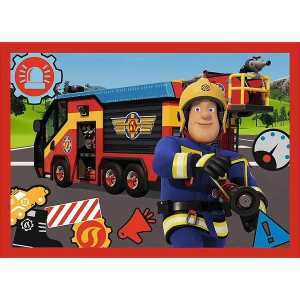 Puzzle Strażak Sam 4 w 1, 12-15-20-24 elementów – Trefl zdjęcie 3