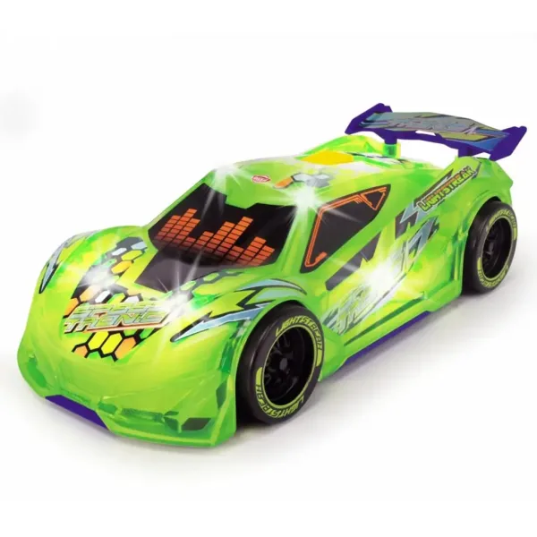 Streets Beatz: Speed Tronic neon zielony samochód ze światłem i dźwiękiem 20 cm - Dickie Toys zdjęcie 2