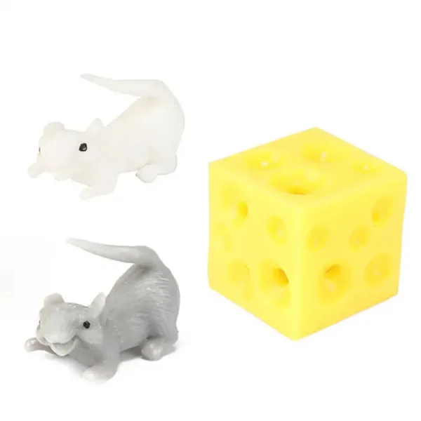 Stretchy Cheese ukrywająca się myszka w dwóch wersjach 1 szt. zdjęcie 2