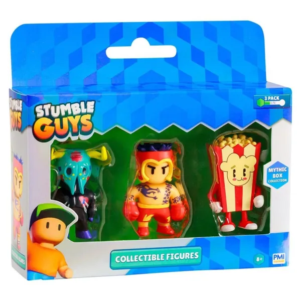 Stumble Guys, zestaw 3 mini figurek, różne rodzaje, seria 3, 1 sztuka zdjęcie 2