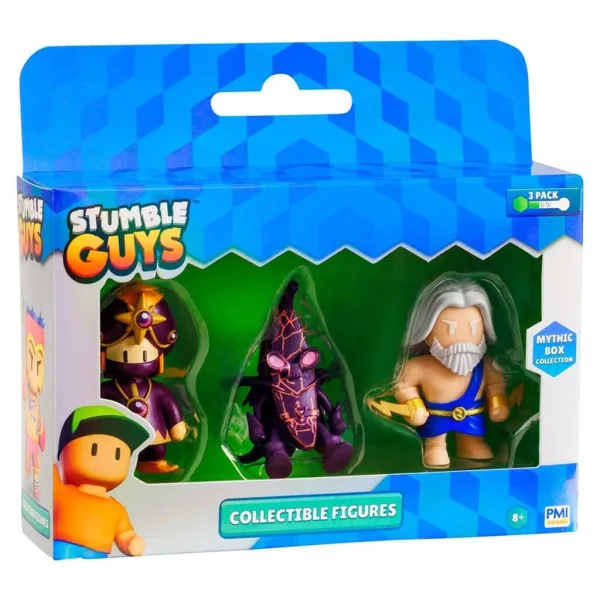 Stumble Guys, zestaw 3 mini figurek, różne rodzaje, seria 3, 1 sztuka zdjęcie 4