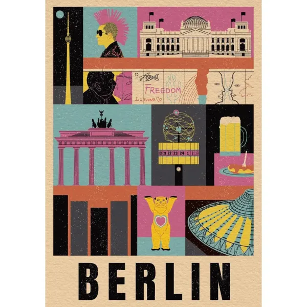 Styl w mieście Berlin 1000-elementowe puzzle - Clementoni zdjęcie 2