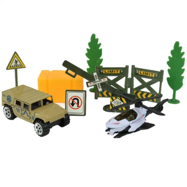 Super Army: Zestaw wojskowy z pojazdami i akcesoriami w różnych wariantach 1 szt. zdjęcie 6
