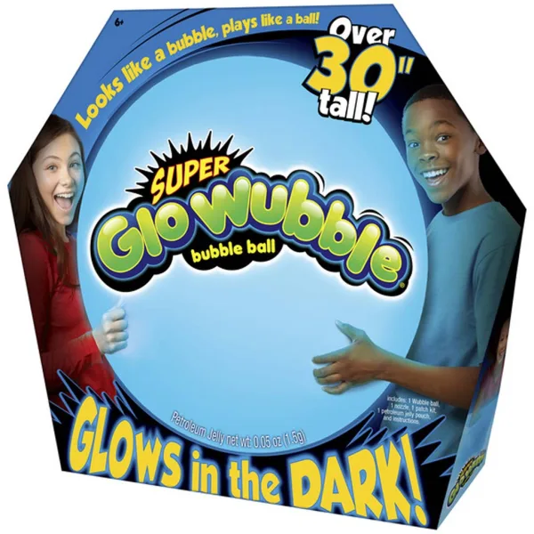 Super Glo Wubble świecąca piłka bąbelkowa w kolorze niebieskim o średnicy 75 cm zdjęcie 1