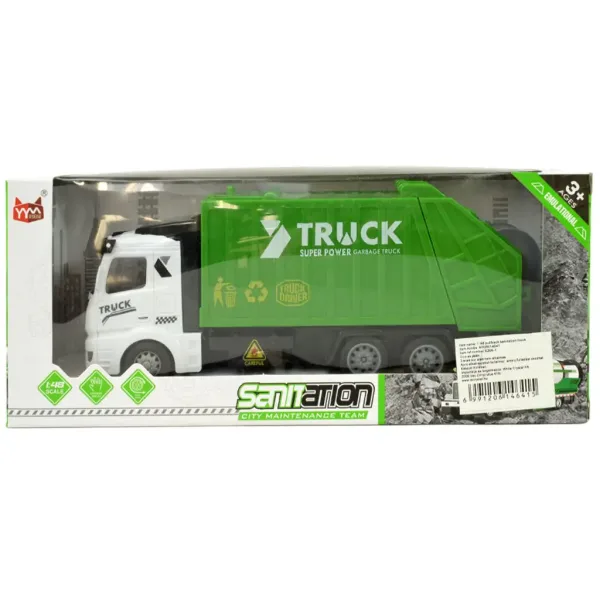 Super Truck: Śmieciarka kontenerowa z napędem kołowym 20 cm zdjęcie 6