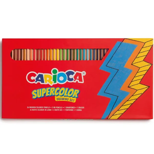 Supercolor 40-elementowy zestaw do rysowania - Carioca zdjęcie 1
