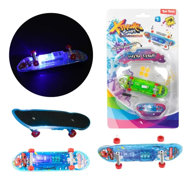 Świecąca fingerboard deskorolka na palce w różnych wariantach 1 szt. zdjęcie 2