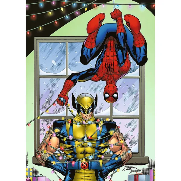 Święta Spider-Mana i Wolverinea 1000-elementowe puzzle Premium plus quality - Trefl zdjęcie 2