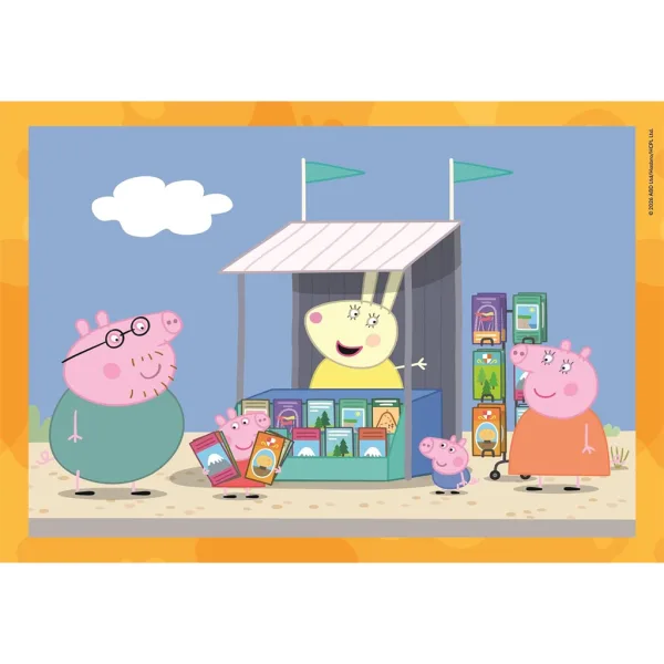 Świnka Peppa 4 w 1 Supercolor puzzle - Clementoni zdjęcie 2