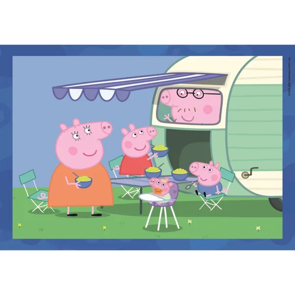 Świnka Peppa 4 w 1 Supercolor puzzle - Clementoni zdjęcie 3