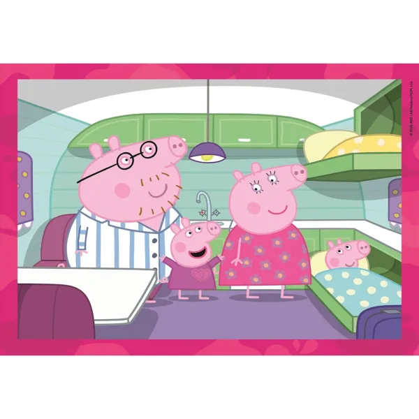 Świnka Peppa 4 w 1 Supercolor puzzle - Clementoni zdjęcie 4