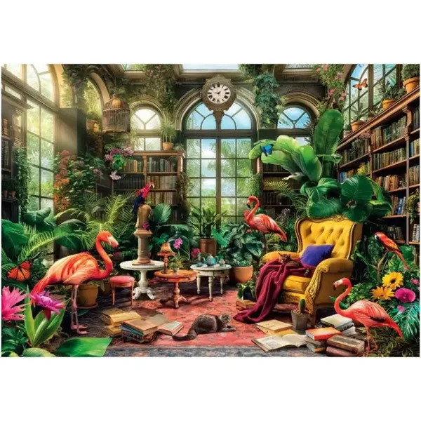 Szklana biblioteka HQC 1000-elementowe puzzle - Clementoni zdjęcie 2