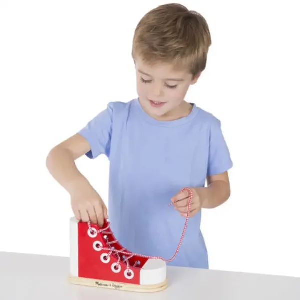 Sznurowanie butów drewniane - Melissa & Doug zdjęcie 3