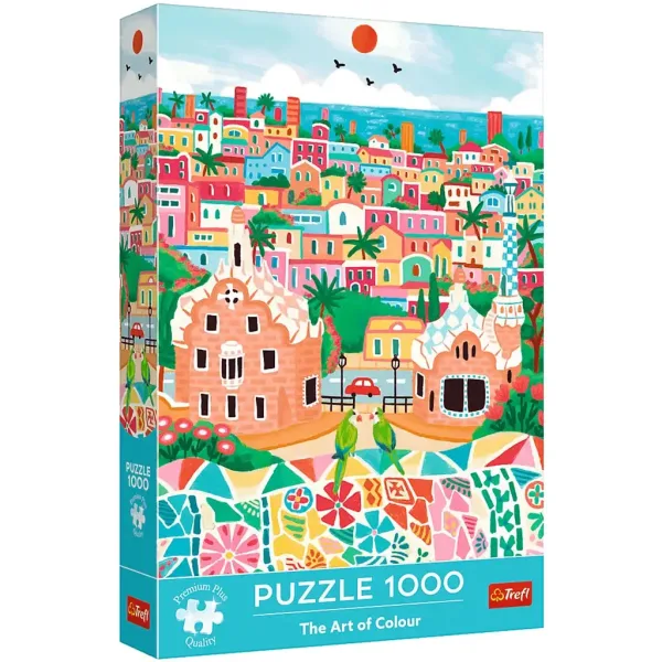 Sztuka kolorów, Barcelona 1000-elementowe puzzle premium - Trefl zdjęcie 1