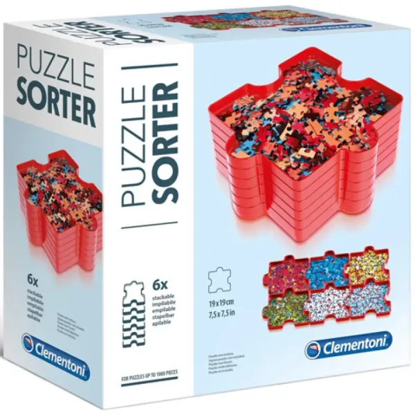 Taca do sortowania puzzli 6-częściowy zestaw - Clementoni zdjęcie 1