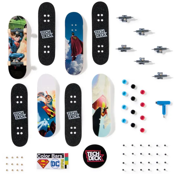 Tech Deck: zestaw 4 fingerboardów Superman - Spin Master zdjęcie 2