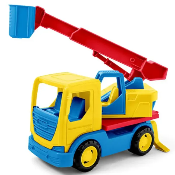 Tech Truck kolorowa ciężarówka z podnośnikiem koszowym 29cm - Wader zdjęcie 1