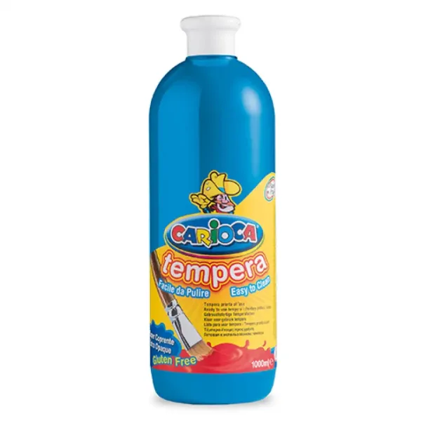 Tempera w kolorze cyjan 1000 ml - Carioca zdjęcie 1