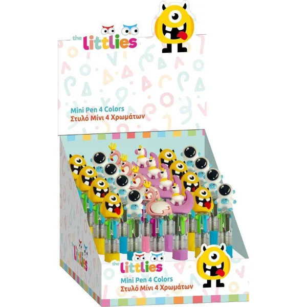 The Littlies: 4-kolorowy mini długopis, różne rodzaje, 1 sztuka zdjęcie 1
