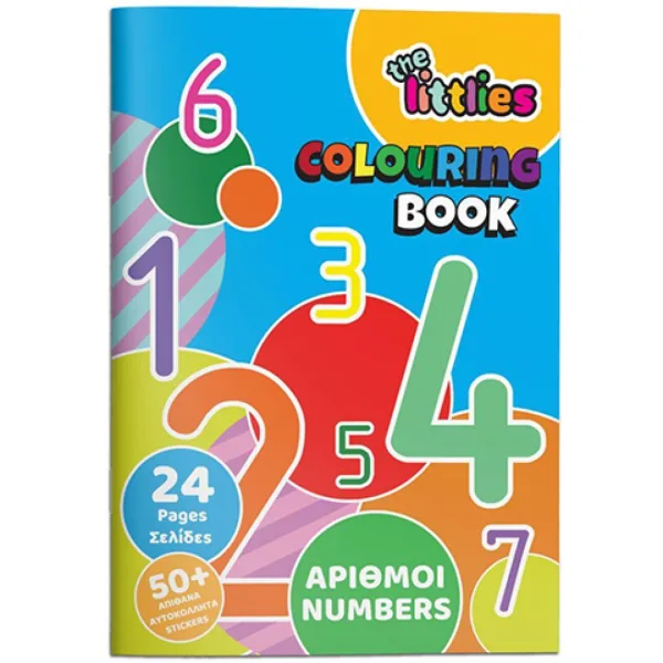 The Littlies: Kolorowanka z liczbami 24 strony z 50 naklejkami A4 zdjęcie 1