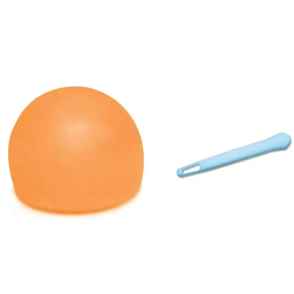 Tiny Glowzilla Wubble świecąca neonowa piłka bąbelkowa w kolorze pomarańczowym 30 cm zdjęcie 3